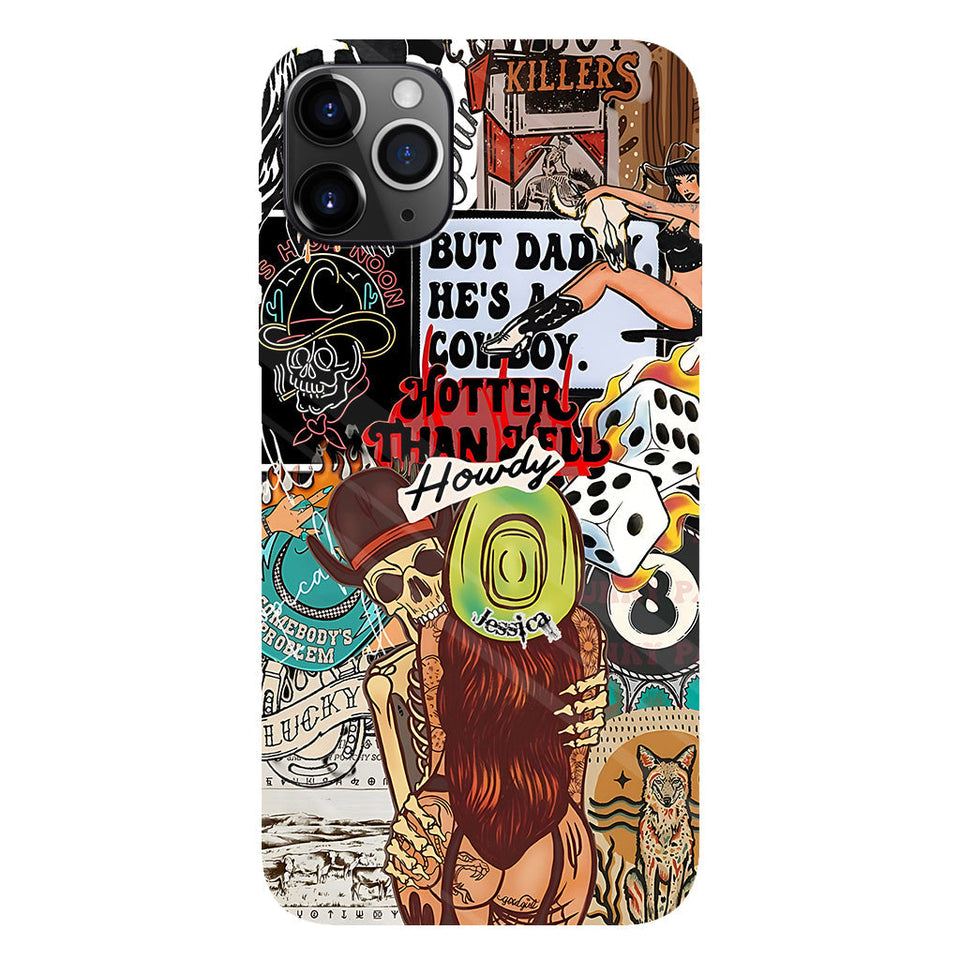 Howdy Cowgirl - Personalized Cowgirl Full Print Phone Case