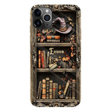Hat And Books - Personalized Witch Full Print Phone Case