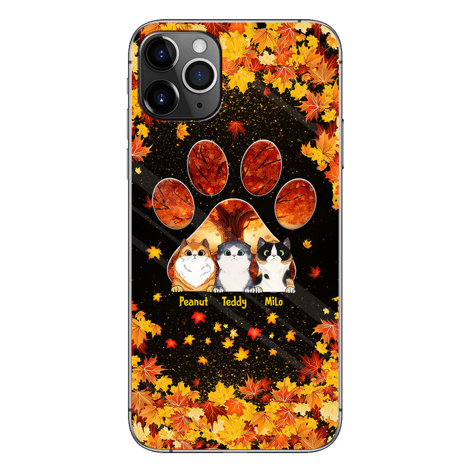 Hello Fall - Personalized Cat Phone Case
