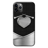 Knit Metal Pattern Print Phone Case 062021