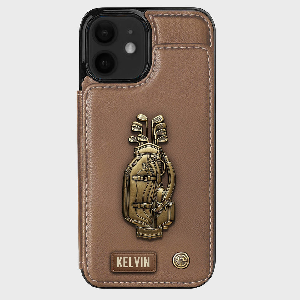 Love Golf - Personalized Golf Wallet Phone Case