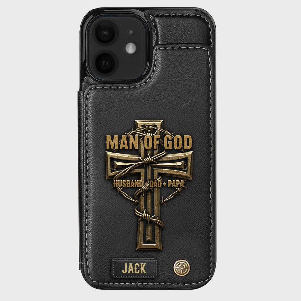 Man Of God - Personalized Christian Wallet Phone Case
