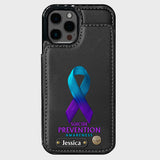Vous comptez - Étui portefeuille personnalisé pour téléphone portable, conçu pour la prévention du suicide