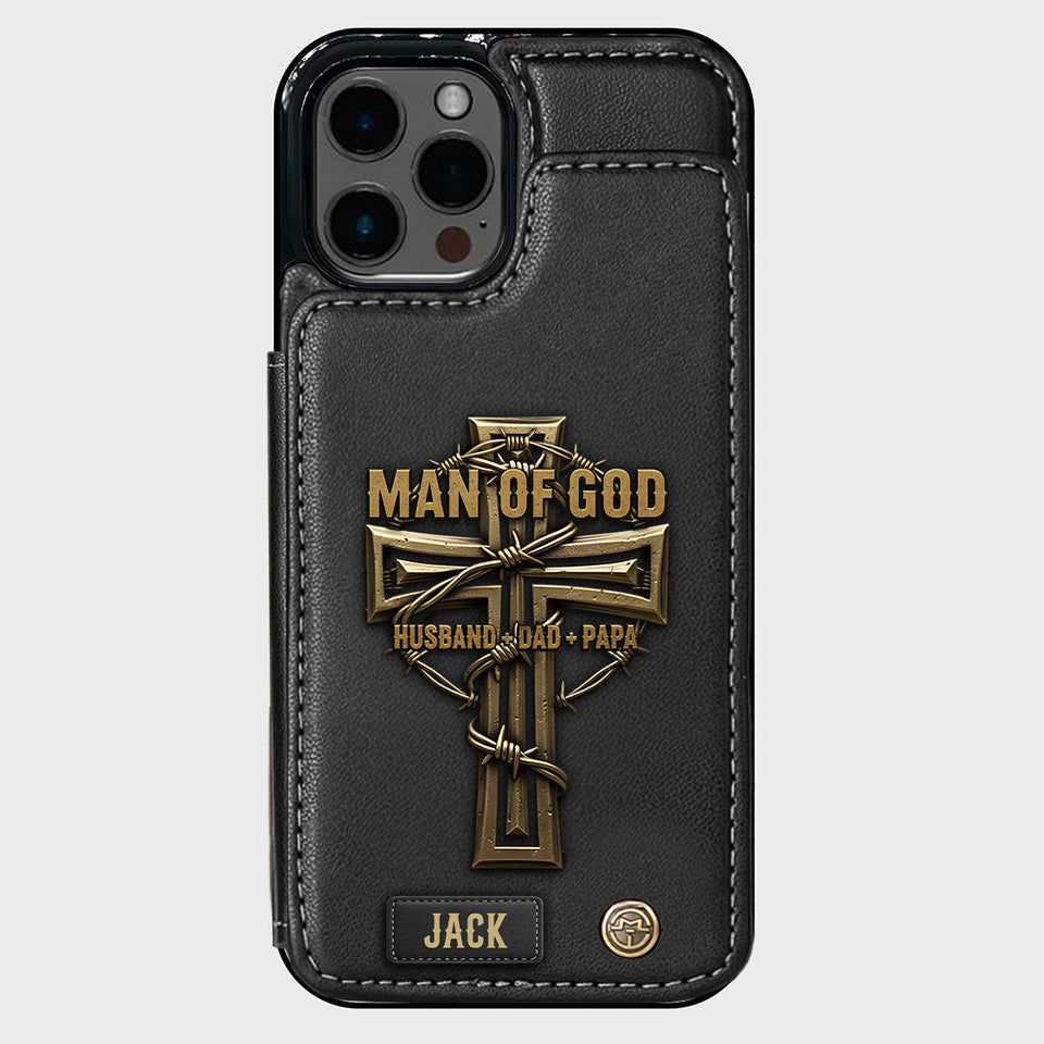 Man Of God - Personalized Christian Wallet Phone Case