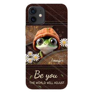 Be You The World Will Adjust - Personalized Hippie Full Print Phone Case