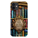 Just One More Chapter - Personalized Book Full Print Phone Case