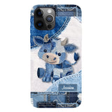 Cute Highland Cow - Personalized Highland Cow Full Print Phone Case