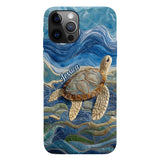 Love Turtles - Personalized Turtle Full Print Phone Case