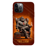 Whiskey & Cigar Gorilla - Personalized Whisky Full Print Phone Case