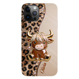 Love Highland Cows - Personalized Highland Cow Full Print Phone Case