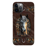 Love Horse - Personalized Horse Full Print Phone Case