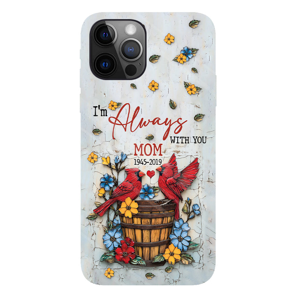 Ceux qu'on aime ne nous quittent jamais - Coque de téléphone personnalisée avec impression intégrale
