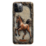Love Horse - Personalized Horse Full Print Phone Case