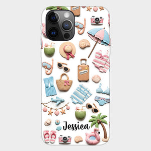 Beach Lovin' Girl - Personalized Sea Lover Full Print Phone Case