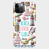 Beach Lovin' Girl - Personalized Sea Lover Full Print Phone Case