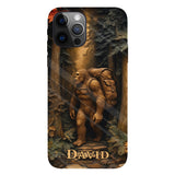 Sasquatch In Forest - Personalized Hiking Full Print Phone Case