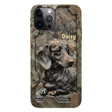 Life Is Better With My Dachshund - Personalized Dog Full Print Phone Case