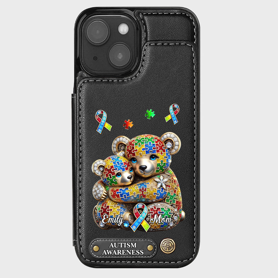 Strong Mama - Personalized Autism Awareness Wallet Phone Case