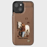 Horse Girl - Personalized Horse Wallet Phone Case