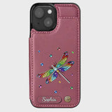 Beautiful Dragonfly - Personalized Dragonfly Wallet Phone Case