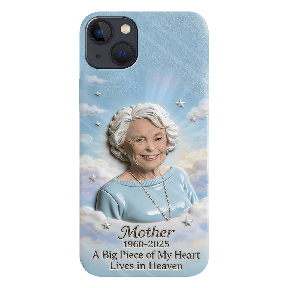 Coque de téléphone personnalisée avec photo - Un morceau de mon cœur - Souvenir personnalisé - Impression intégrale