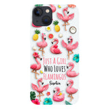 Love Flamingos - Personalized Flamingo Full Print Phone Case