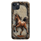 Love Horse - Personalized Horse Full Print Phone Case