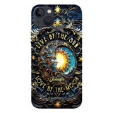 Live By The Sun Love By The Moon - Personalized Hippie Full Print Phone Case