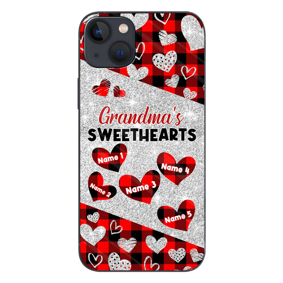 Grandma's Sweethearts - Personalized Valentine Grandma Phone Case