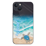 Love Turtles - Personalized Turtle Clear Phone Case