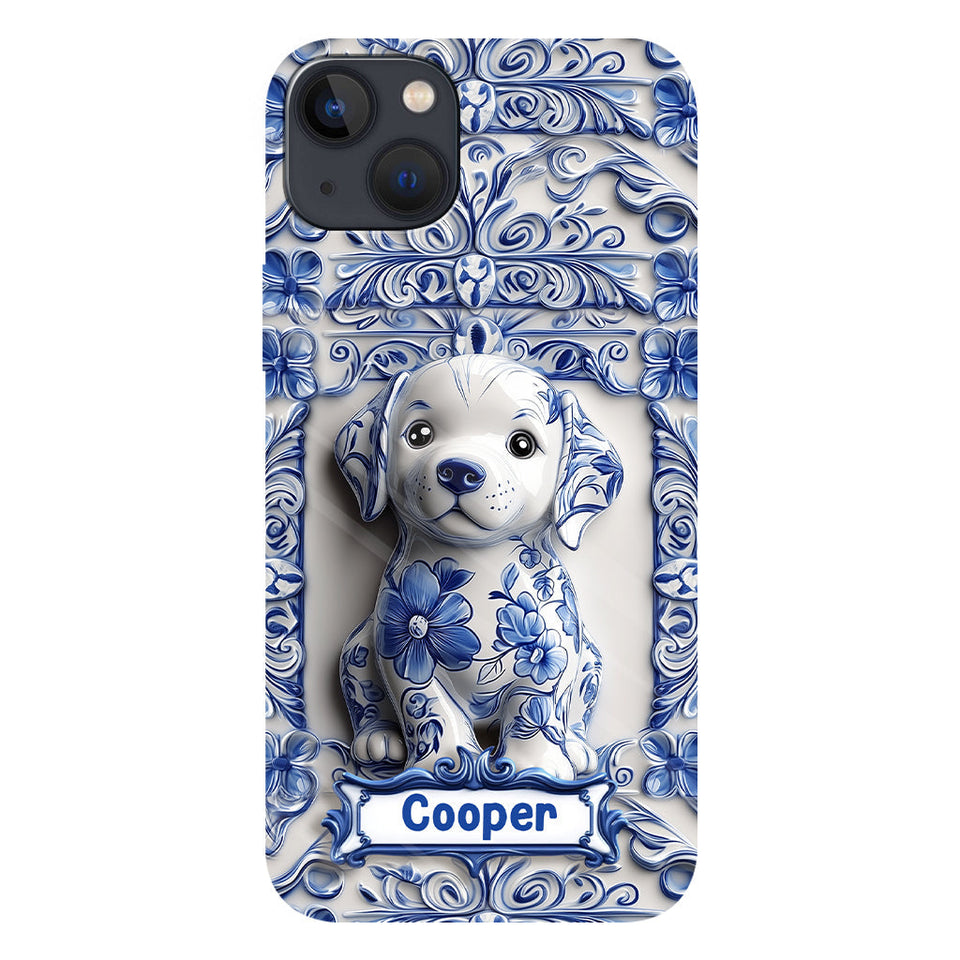 Cute Labrador Retriever - Personalized Dog Full Print Phone Case