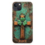 Vintage Irish Cross - Personalized Saint Patrick's Day Full Print Phone Case