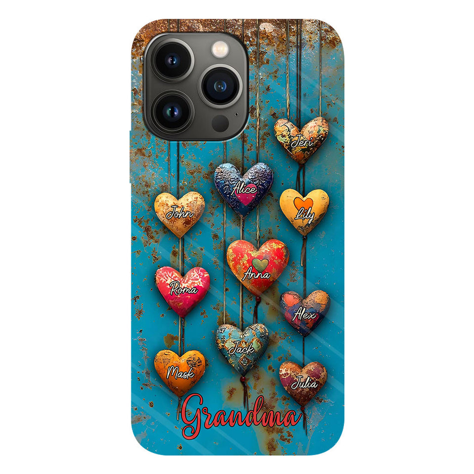 Grandma's Mom's Sweethearts - Personalized Grandma Full Print Phone Case