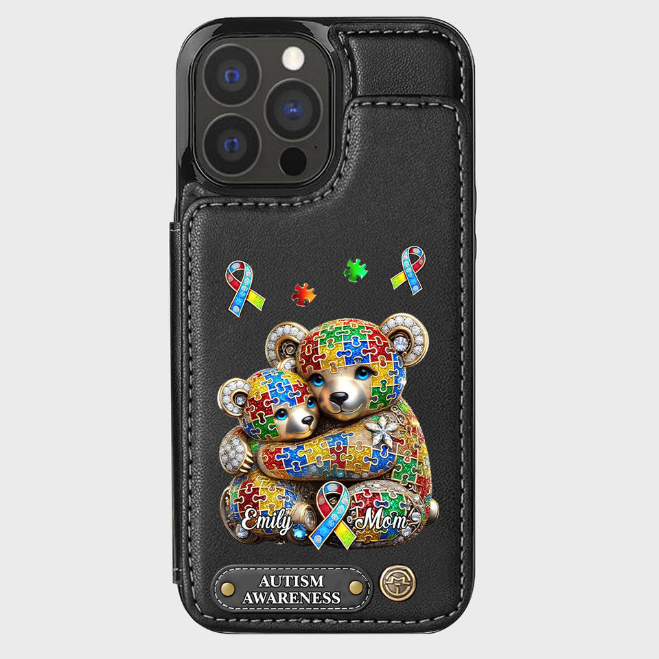 Strong Mama - Personalized Autism Awareness Wallet Phone Case