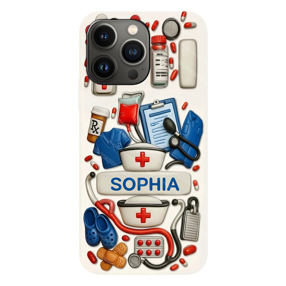 Nurses Are The Heart Of Healthcare - Personalized Nurse Full Print Phone Case