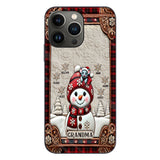 Grandma Snowman Christmas - Personalized Grandma Phone Case