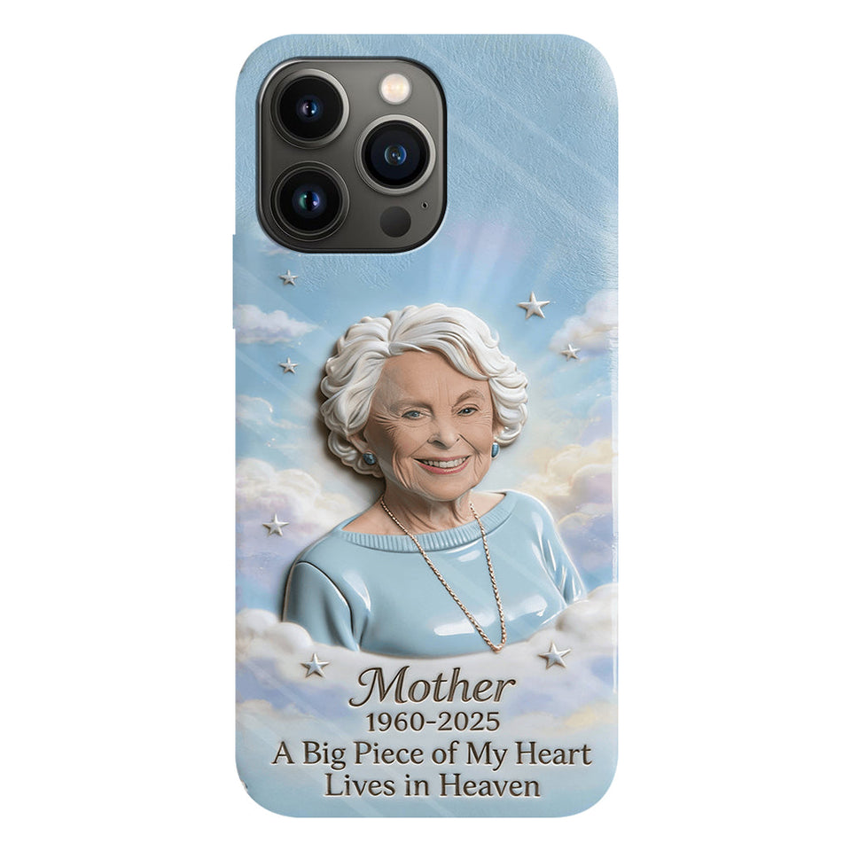 Coque de téléphone personnalisée avec photo - Un morceau de mon cœur - Souvenir personnalisé - Impression intégrale