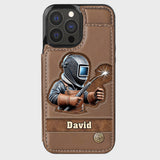 Strong Ones Become Welder - Personalized Welder Wallet Phone Case
