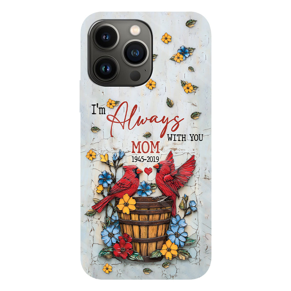 Ceux qu'on aime ne nous quittent jamais - Coque de téléphone personnalisée avec impression intégrale
