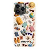 Just A Girl Who Loves Traveling - Personalized Travelling Full Print Phone Case
