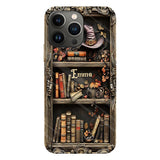 Hat And Books - Personalized Witch Full Print Phone Case