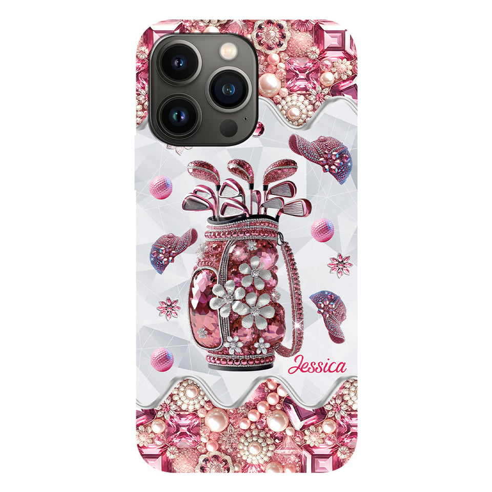 Just A Girl Who Loves Golf - Personalized Golf Full Print Phone Case
