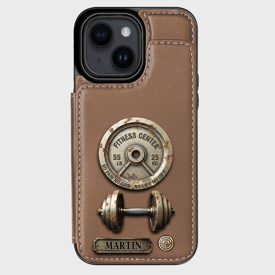 No Pain No Gain - Personalized Fitness Wallet Phone Case