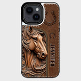 Easily Distracted By Horses - Personalized Horse Foldable Wallet Phone Case