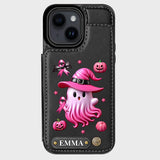 Pink Ghost - Personalized Breast Cancer Awareness Wallet Phone Case