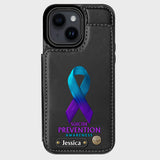 Vous comptez - Étui portefeuille personnalisé pour téléphone portable, conçu pour la prévention du suicide