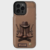 Western Spirit - Personalized Western Outfit Wallet Phone Case