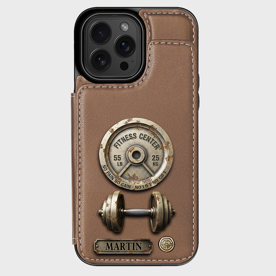 No Pain No Gain - Personalized Fitness Wallet Phone Case