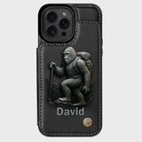 Sasquatch - Personalized Hiking Wallet Phone Case