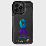 Vous comptez - Étui portefeuille personnalisé pour téléphone portable, conçu pour la prévention du suicide
